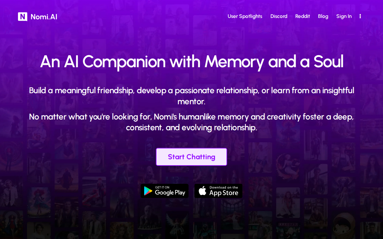 Nomi interface (2026)