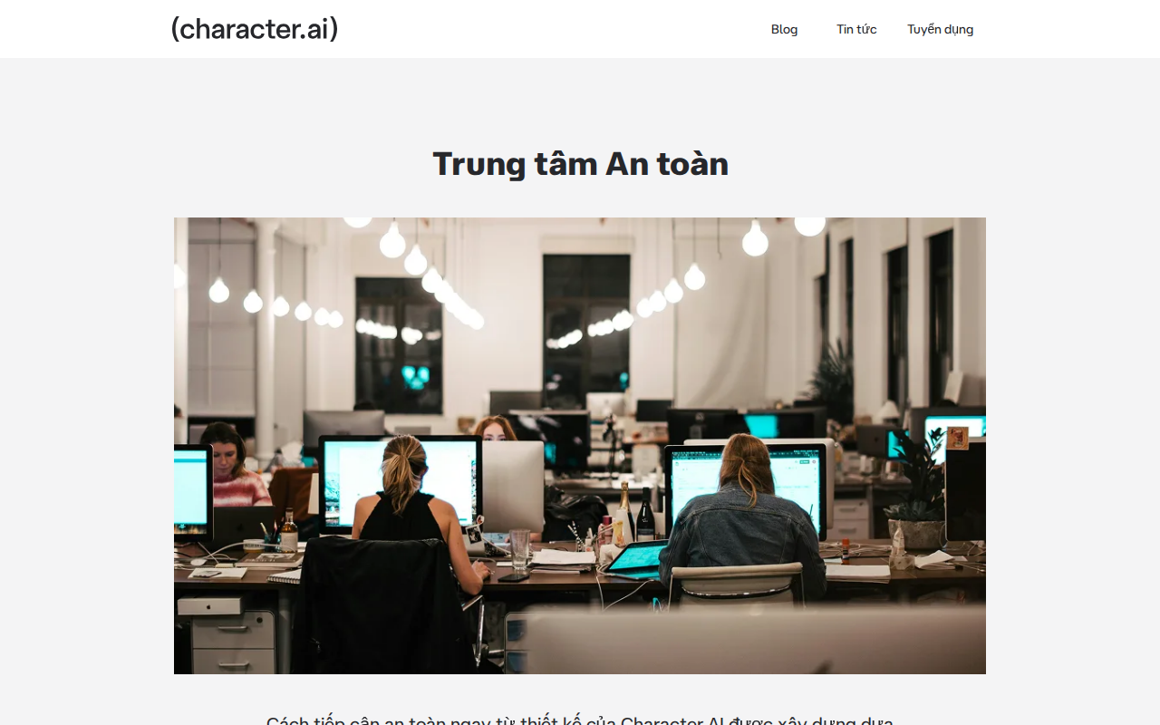 Character.AI interface (2026)