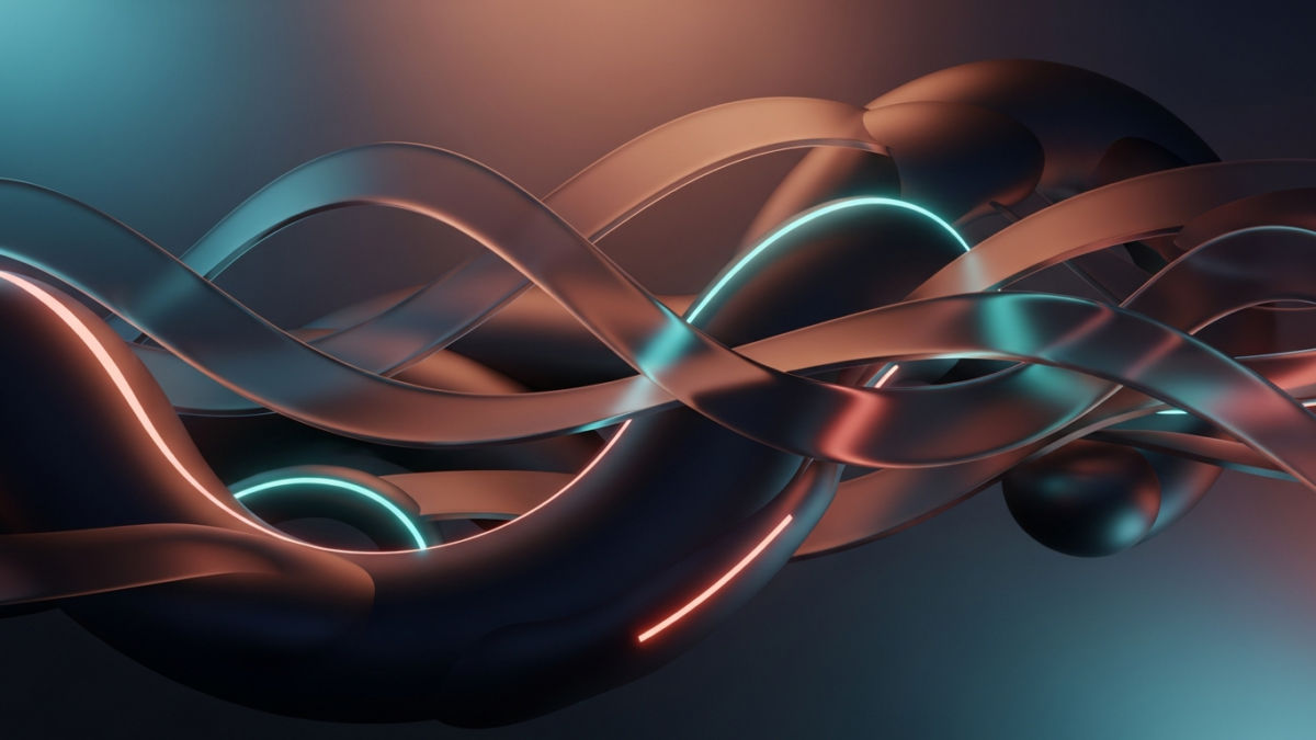 Abstract illustration evoking immersive AI roleplay chat storytelling